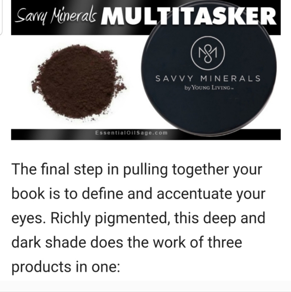 Savvy by Young Living Multi Tasker Eye Brow Shadow DARK - Picture 2 of 7